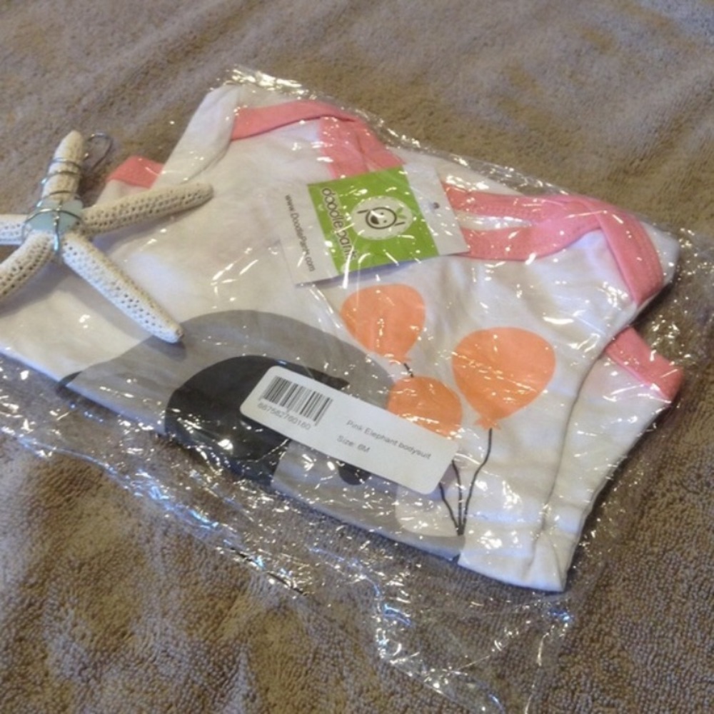 Pink Elephant Onesie - Picture 2 of 4